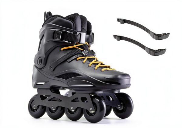 LIOOBO Roller Skate Toe Stops PVC Fashion Black Unisex-4