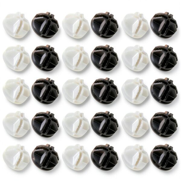 LYCBTC Plastic Grid Connectors White Black Durable Easy-0