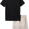 Adidas Boys Short Sets Sporty Tee Mesh Shorts Active Wear-1