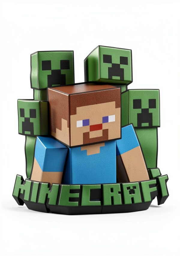 Minecraft Boys 3 Piece Set Shorts T Shirt Tank Top-6