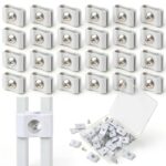 Therwen Gridwall Connectors White Metal Panel Joiners-0