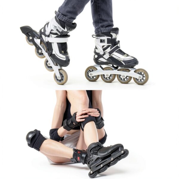 Amagogo Inline Skate Brake Plastic Rubber Wheel Unisex Adult-4