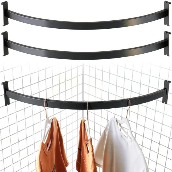 Yaocom Quarter Circle Hangrail Metal Gridwall Accessory-0