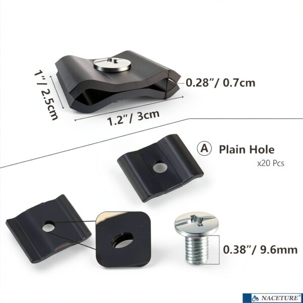 Gridwall Joining Clips 20 Pack NACETURE Heavy Duty Eco-2