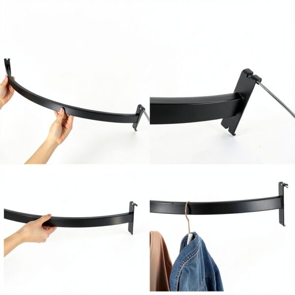 Yaocom Quarter Circle Hangrail Metal Gridwall Accessory-4