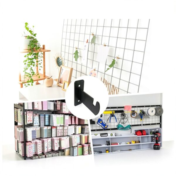 OMISTAR Gridwall Brackets Iron Construction Easy-5