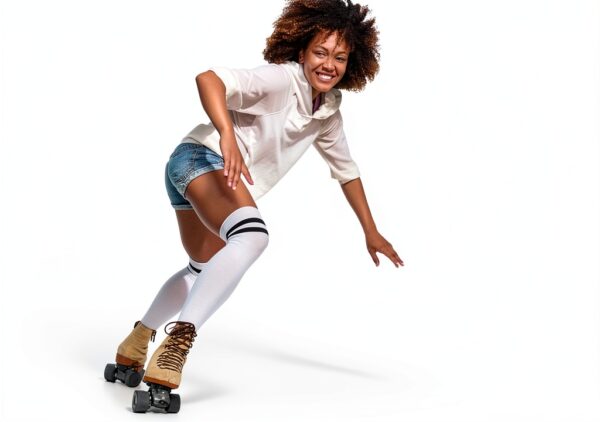 LIOOBO Roller Skate Toe Stops PVC Fashion Black Unisex-6