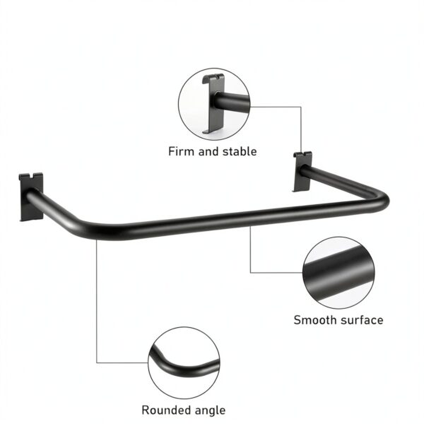 Gisafai U Shaped Hangrails Metal Gridwall Accessories-3