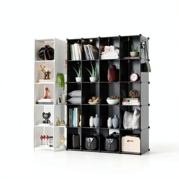 LYCBTC Plastic Grid Connectors White Black Durable Easy-5