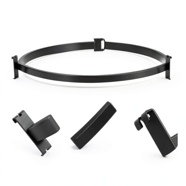 Yaocom Quarter Circle Hangrail Metal Gridwall Accessory-3