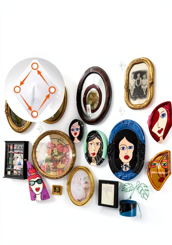 ZORUNNA Gridwall Mount Brackets Steel Wall Mount Garage-1