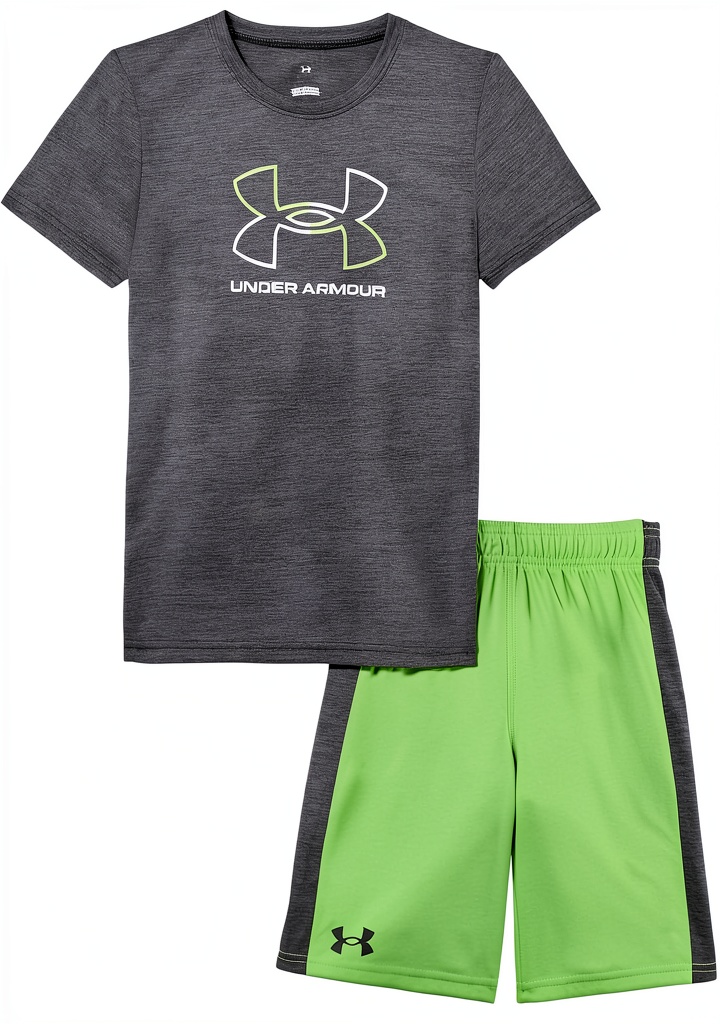 Under Armour boys short set in various colors and sizes