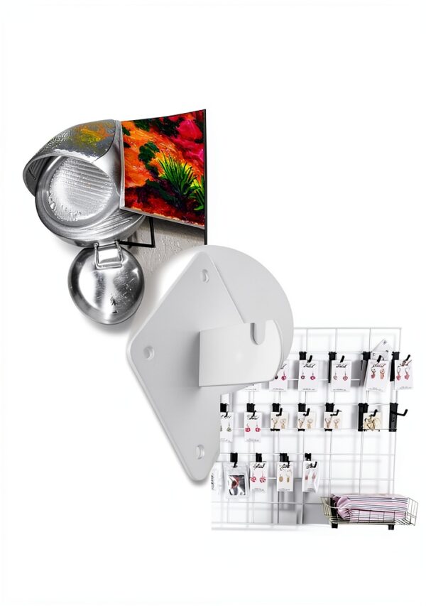 ZORUNNA Gridwall Mount Brackets Steel Wall Mount Garage-5