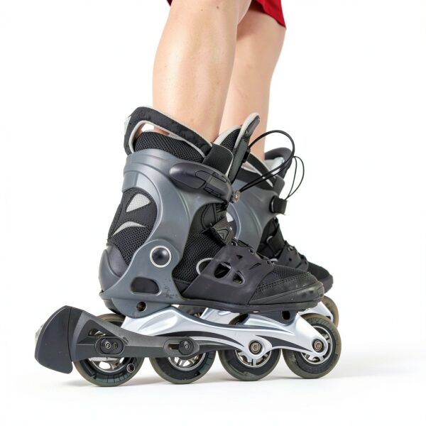 BuleVina Skate Brake PVC Black Adult Inline Skates Safety-2