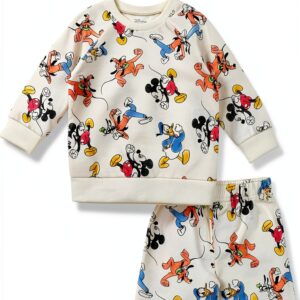 Disney Mickey Mouse Boys Long Sleeve Graphic Sweatshirt-0