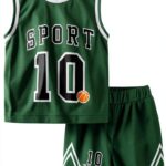 Boys Athletic Shorts Set Polyester Quick Dry Sports Outfit-0