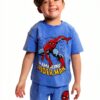 Marvel Spider-Man Boys Short Set Soft Graphic Tee Shorts-2
