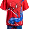 Marvel Spider-Man Boys Short Set Graphic Tee Shorts-6