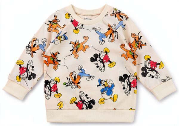 Disney Mickey Mouse Boys Long Sleeve Graphic Sweatshirt-2