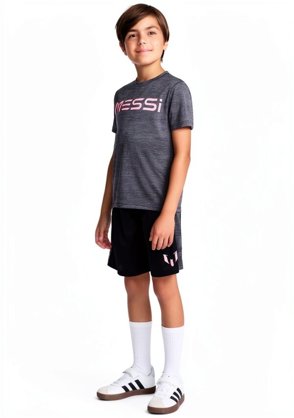 Messi Youth Two Piece Set Boys T Shirt Shorts Comfort Fit-2