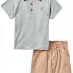 Calvin Klein Boys Short Set Soft Comfortable Casual Wear-0