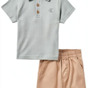 Calvin Klein Boys Short Set Soft Comfortable Casual Wear-0