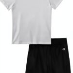 Champion Boys Short Set Two Piece Athletic Wear Comfort Fit-0