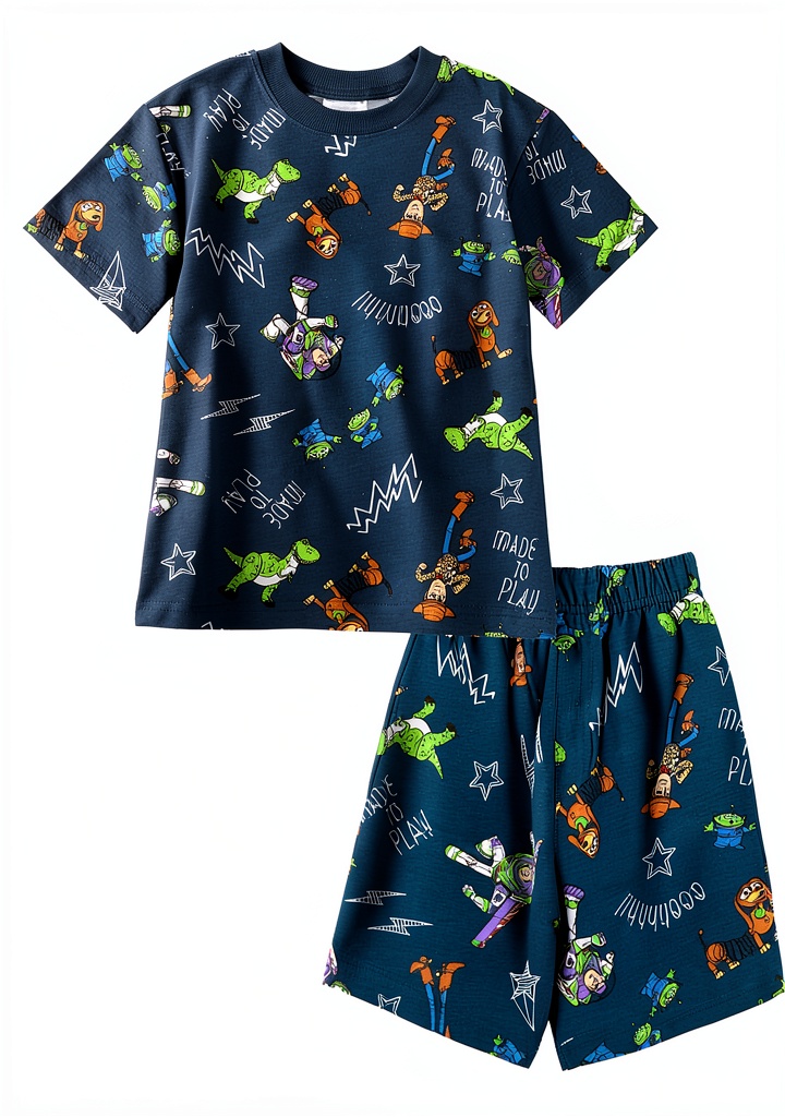Disney Toddler Boys Short Sets being worn during playground activity