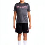 Messi Youth Two Piece Set Boys T Shirt Shorts Comfort Fit-0