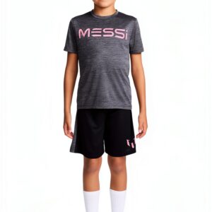 Messi Youth Two Piece Set Boys T Shirt Shorts Comfort Fit-0