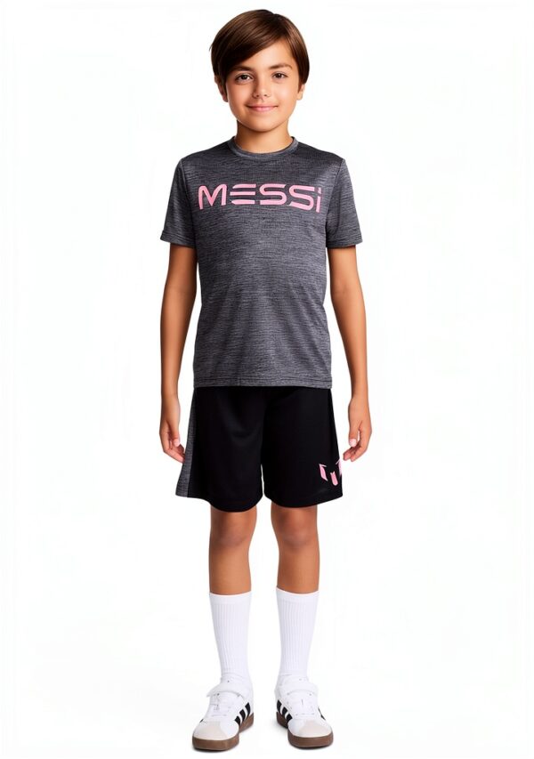 Messi Youth Two Piece Set Boys T Shirt Shorts Comfort Fit-0