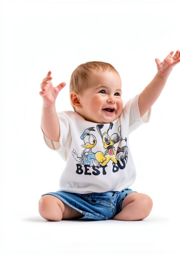 Disney Mickey Mouse Boys Short Set Soft Cotton Play Outfit-2