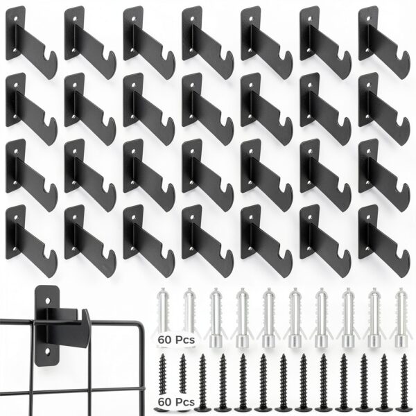 OMISTAR Gridwall Brackets Iron Construction Easy-1