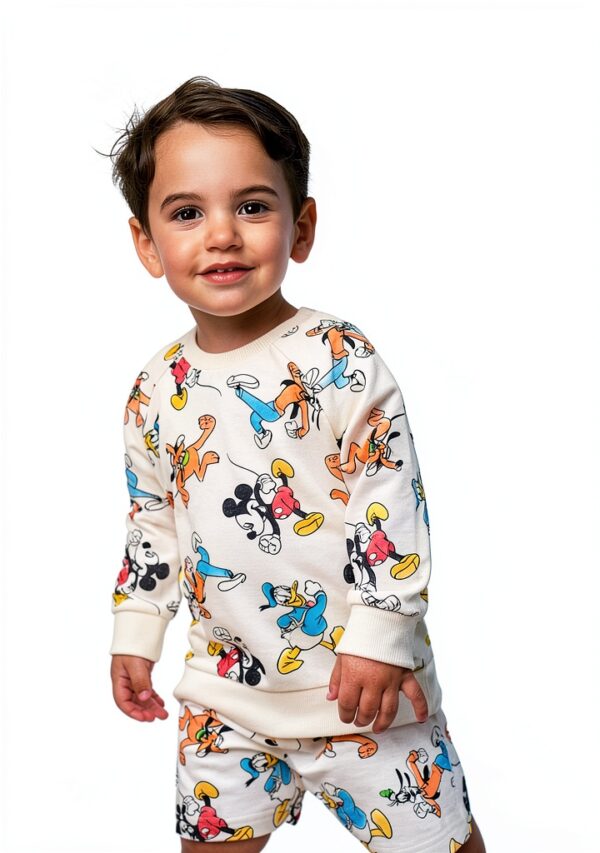 Disney Mickey Mouse Boys Long Sleeve Graphic Sweatshirt-1