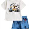 Disney Mickey Mouse Boys Short Set Soft Cotton Play Outfit-0