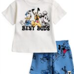 Disney Mickey Mouse Boys Short Set Soft Cotton Play Outfit-0