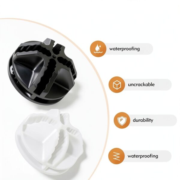 LYCBTC Plastic Grid Connectors White Black Durable Easy-4