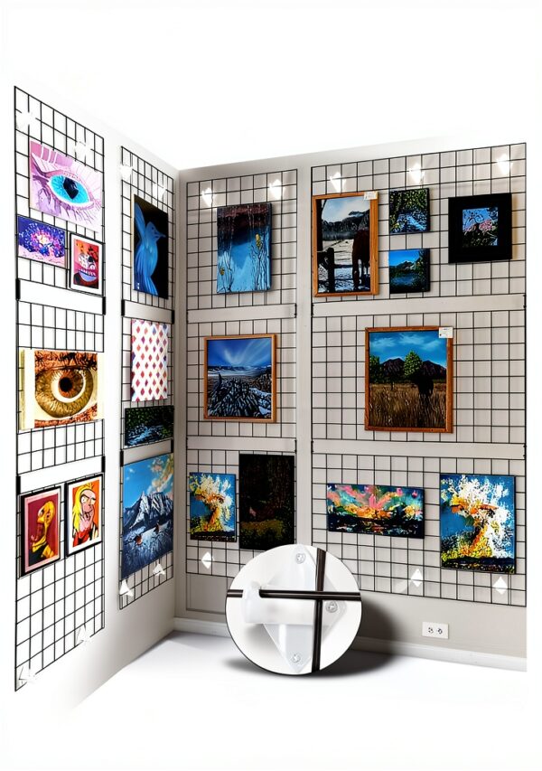 ZORUNNA Gridwall Mount Brackets Steel Wall Mount Garage-2