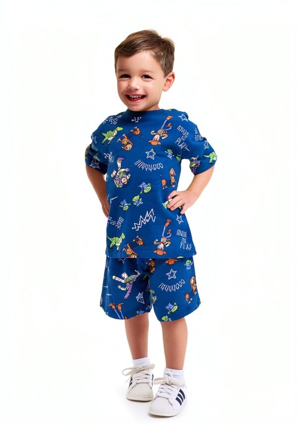Disney Toddler Boys Short Sets Graphic Tee and Shorts-2