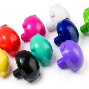 Sure-Grip Roller Skate Toe Plugs Plastic Black 5/16-0