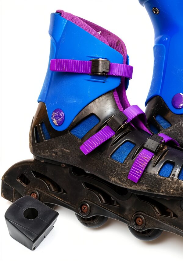 VANZACK Rubber Roller Skate Brake Blocks Black Unisex Adult-3