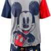 Disney Mickey Mouse Boys Short Set Graphic Tee Shorts-2
