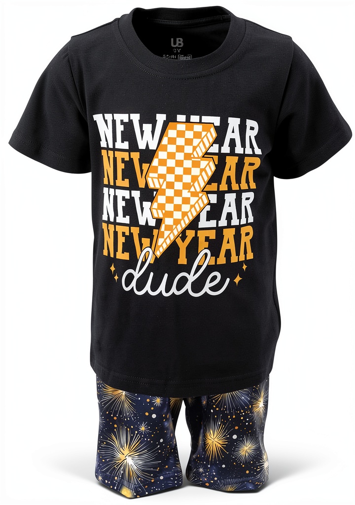 Boys wearing Unique Baby short sets in Gingerbread Man theme playing outdoors