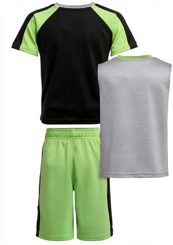 Minecraft Boys 3 Piece Set Shorts T Shirt Tank Top-1