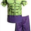 Marvel Hulk Boys Short Set Tee Mesh Shorts Playwear-0