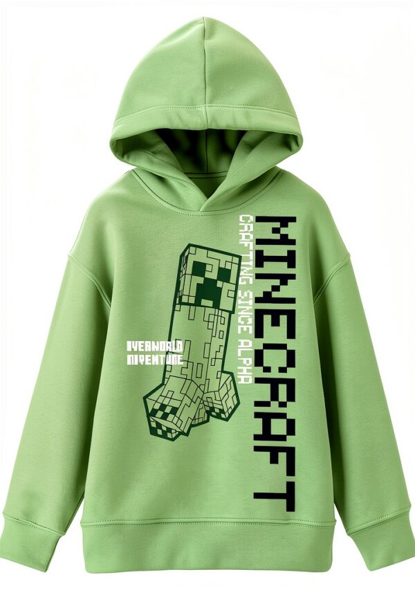 Minecraft Outfit Set Lanky Box Hoodie Tee Shorts Boys-1