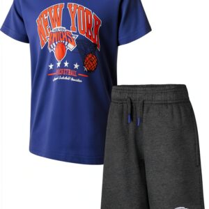 Ultra Game NBA Boys Team Color Polycotton T-shirt Shorts Set-0