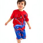 Marvel Spider-Man Boys Short Set Graphic Tee Shorts-0