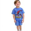 Marvel Spider-Man Boys Short Set Soft Graphic Tee Shorts-1