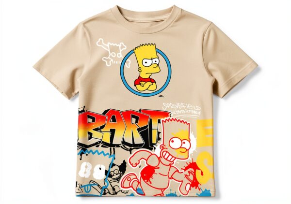 Bart Simpson Boys Short Set FREEZE Cotton Polyester-3
